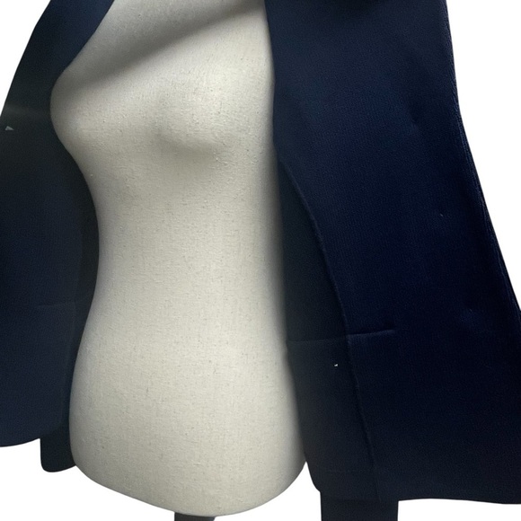 ST.JOHN Sapphire Knit Blazer Navy Size 4 - Picture 10 of 16